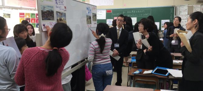 尾澤知典君が公開授業―小学生が英語で自分の考えを表現